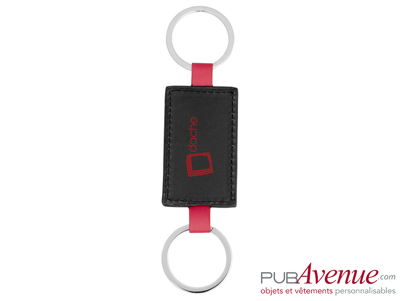 Porte-clés double anneaux personnalisé Porte-clés double anneaux personnalisé